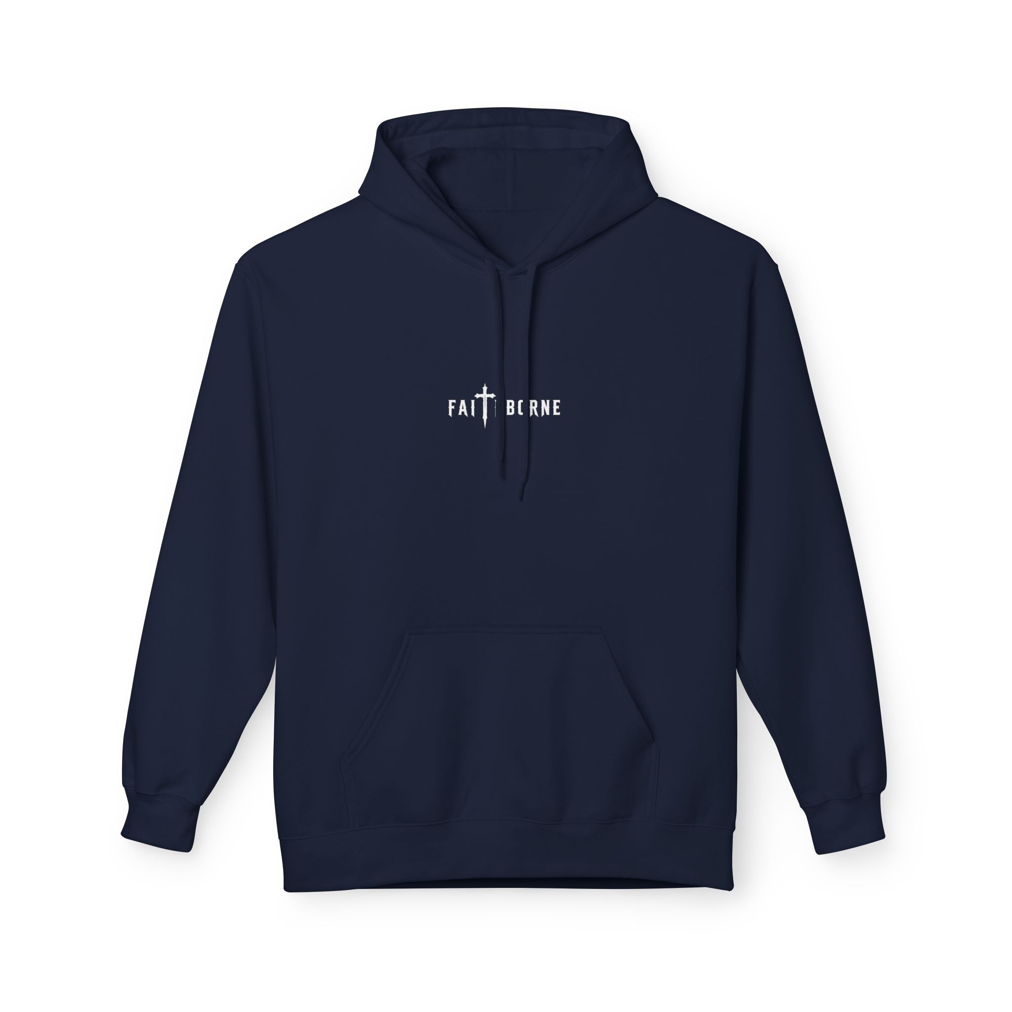 Christian Hoodie "She will not fail" Psalm 46:5 Cross & Crown of Thorns with Roses Design