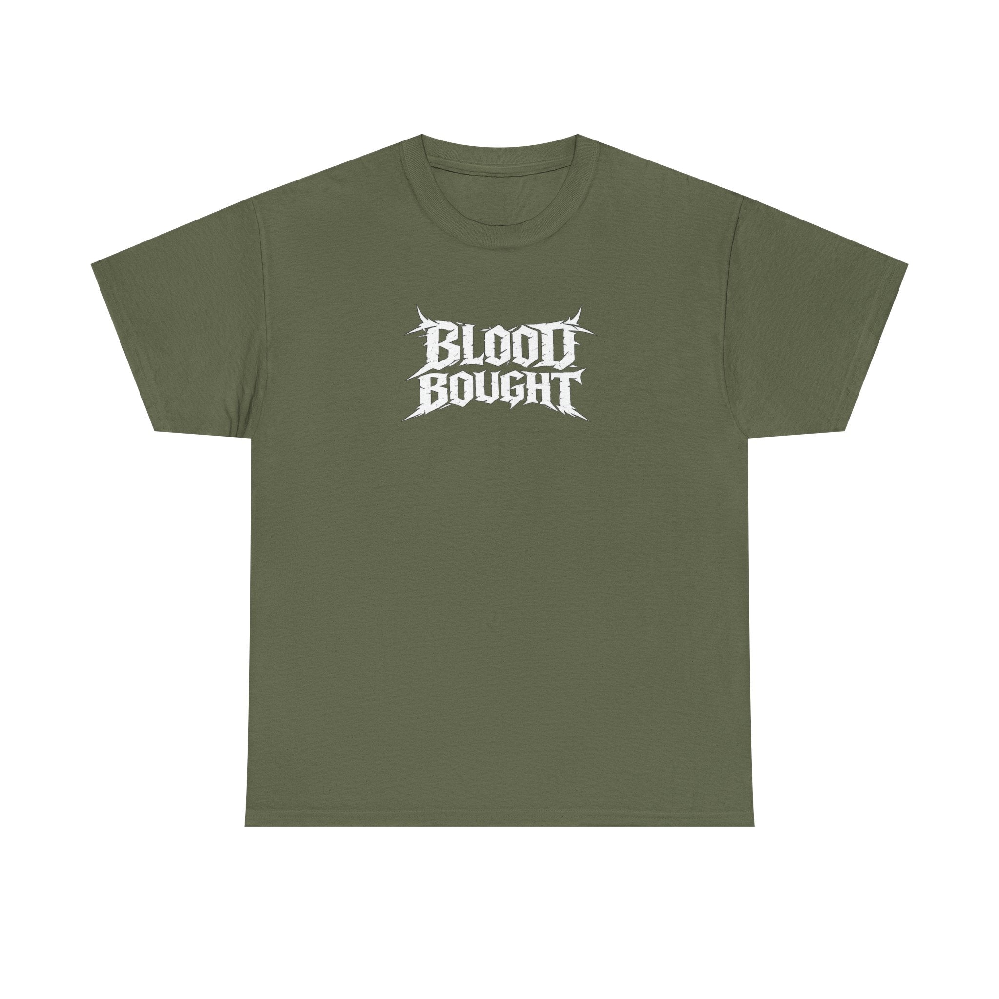Blood Bought T-Shirt — Gothic Cross & Crown of Thorns Graphic Tee