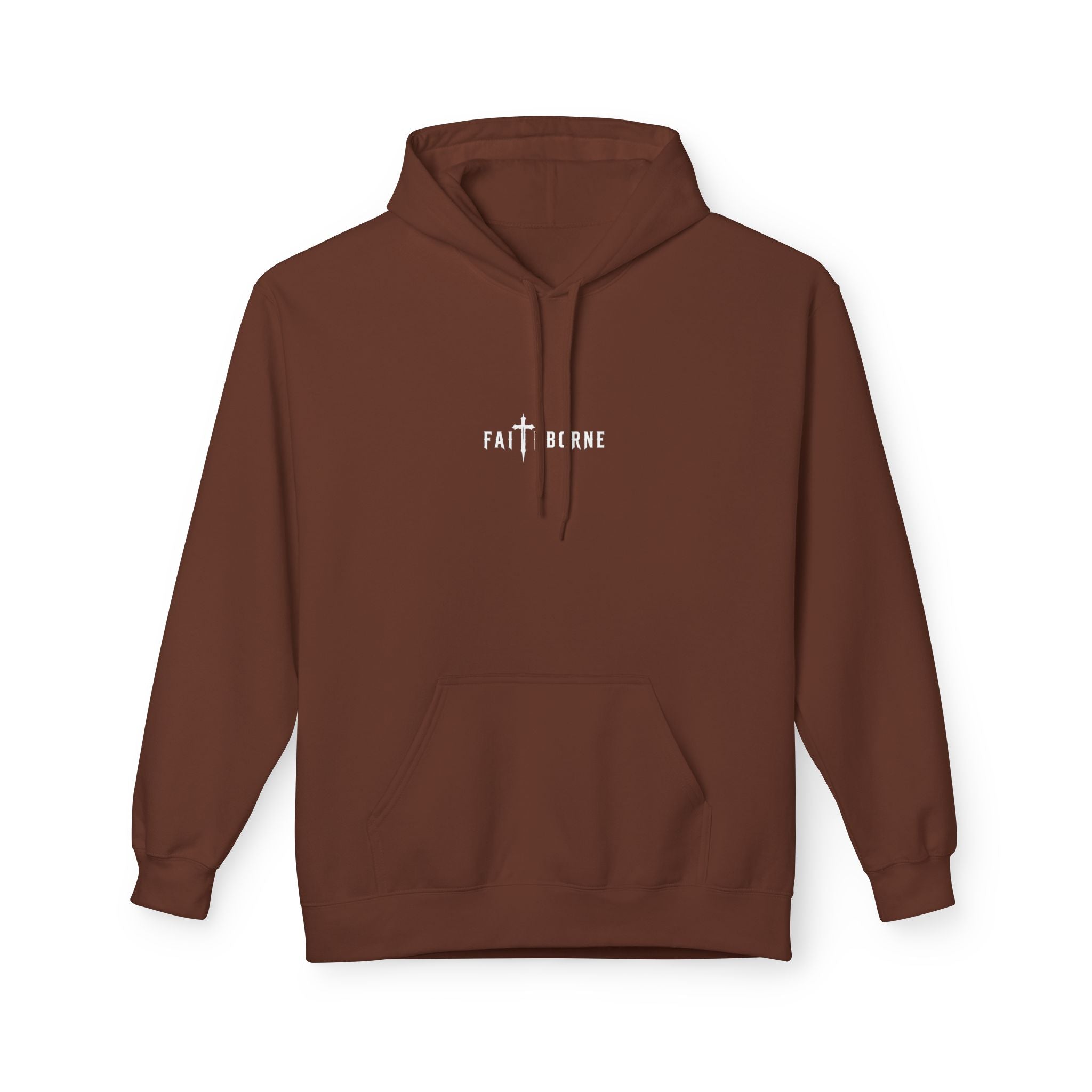 Christian Hoodie "She will not fail" Psalm 46:5 Cross & Crown of Thorns with Roses Design