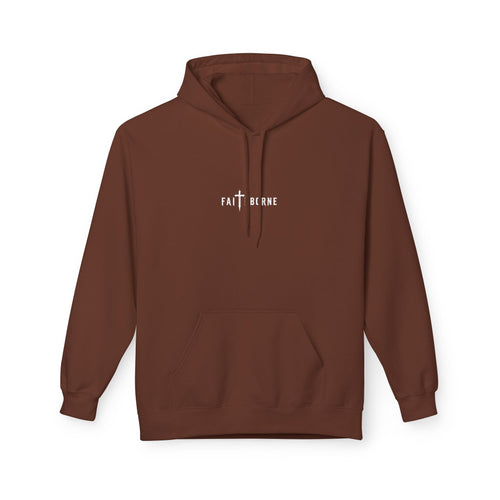 Christian Hoodie "She will not fail" Psalm 46:5 Cross & Crown of Thorns with Roses Design