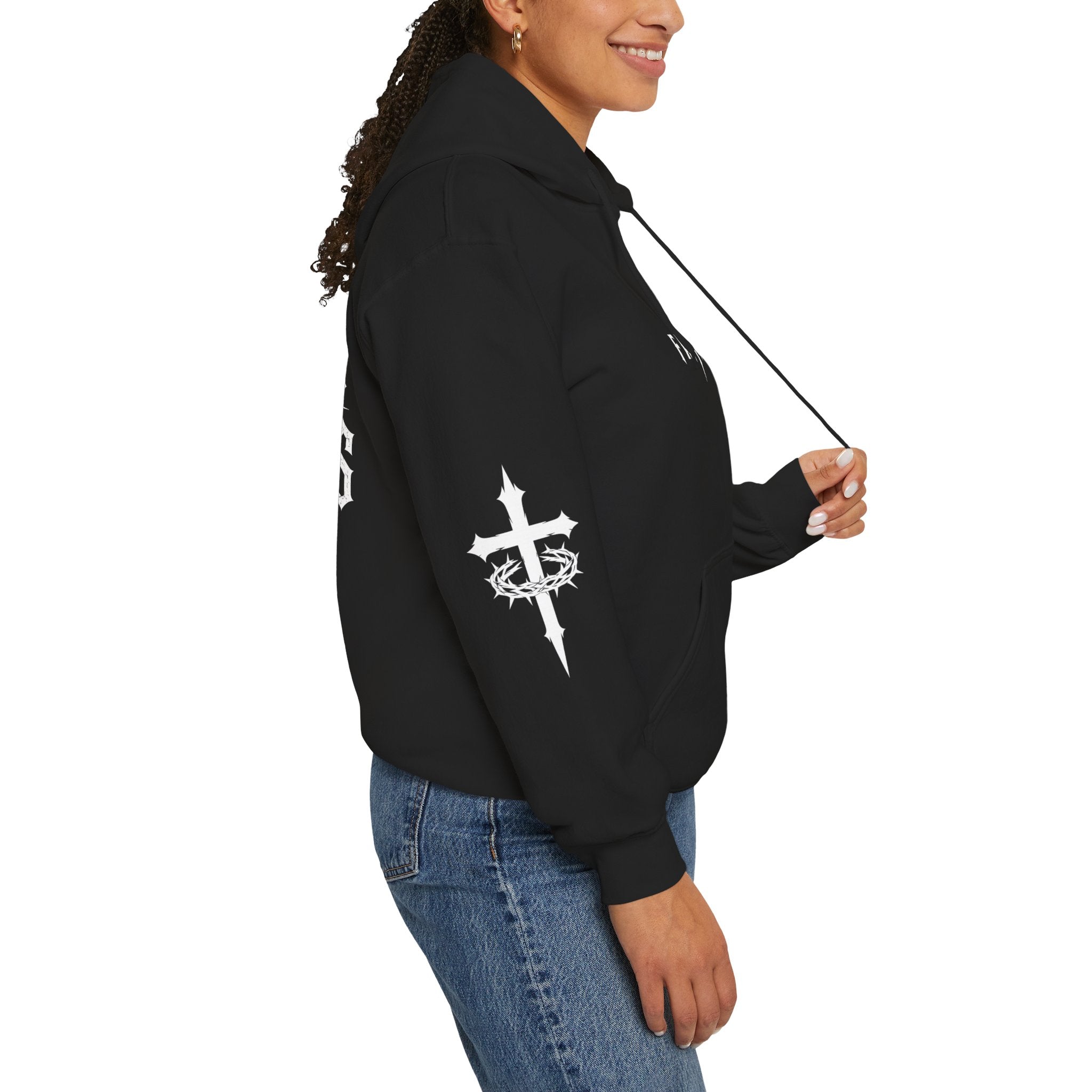 Faithborne "Carry Your Cross" Hoodie - Christian Faith Graphic Pullover