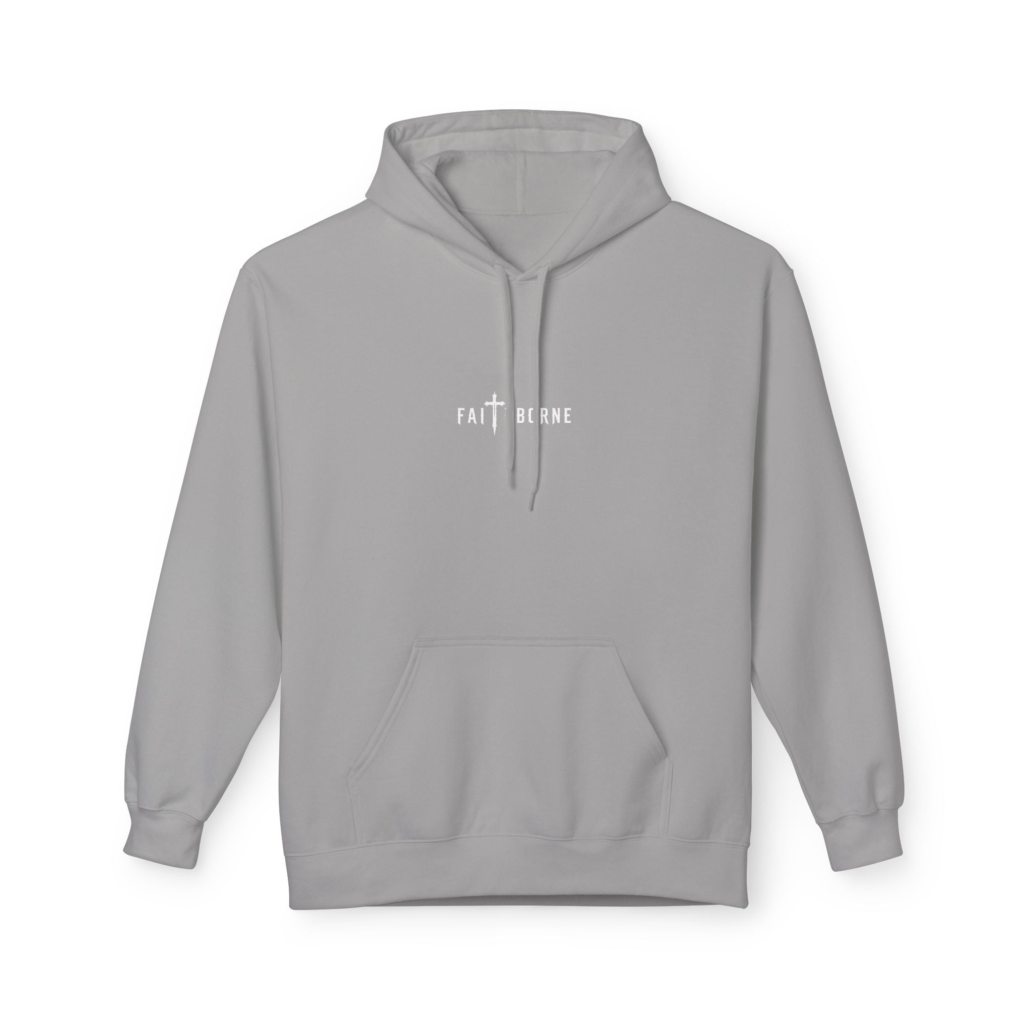 Christian Hoodie "She will not fail" Psalm 46:5 Cross & Crown of Thorns with Roses Design