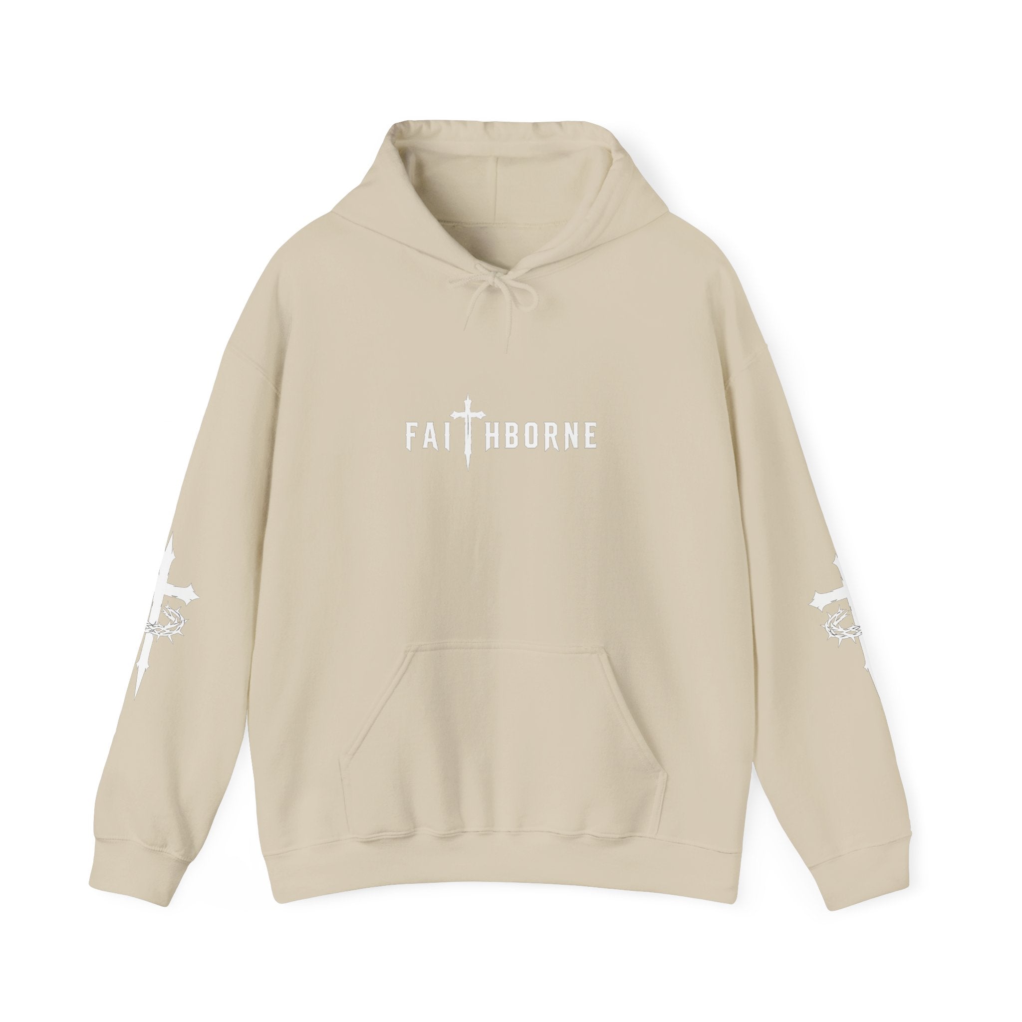 Faithborne "Carry Your Cross" Hoodie - Christian Faith Graphic Pullover