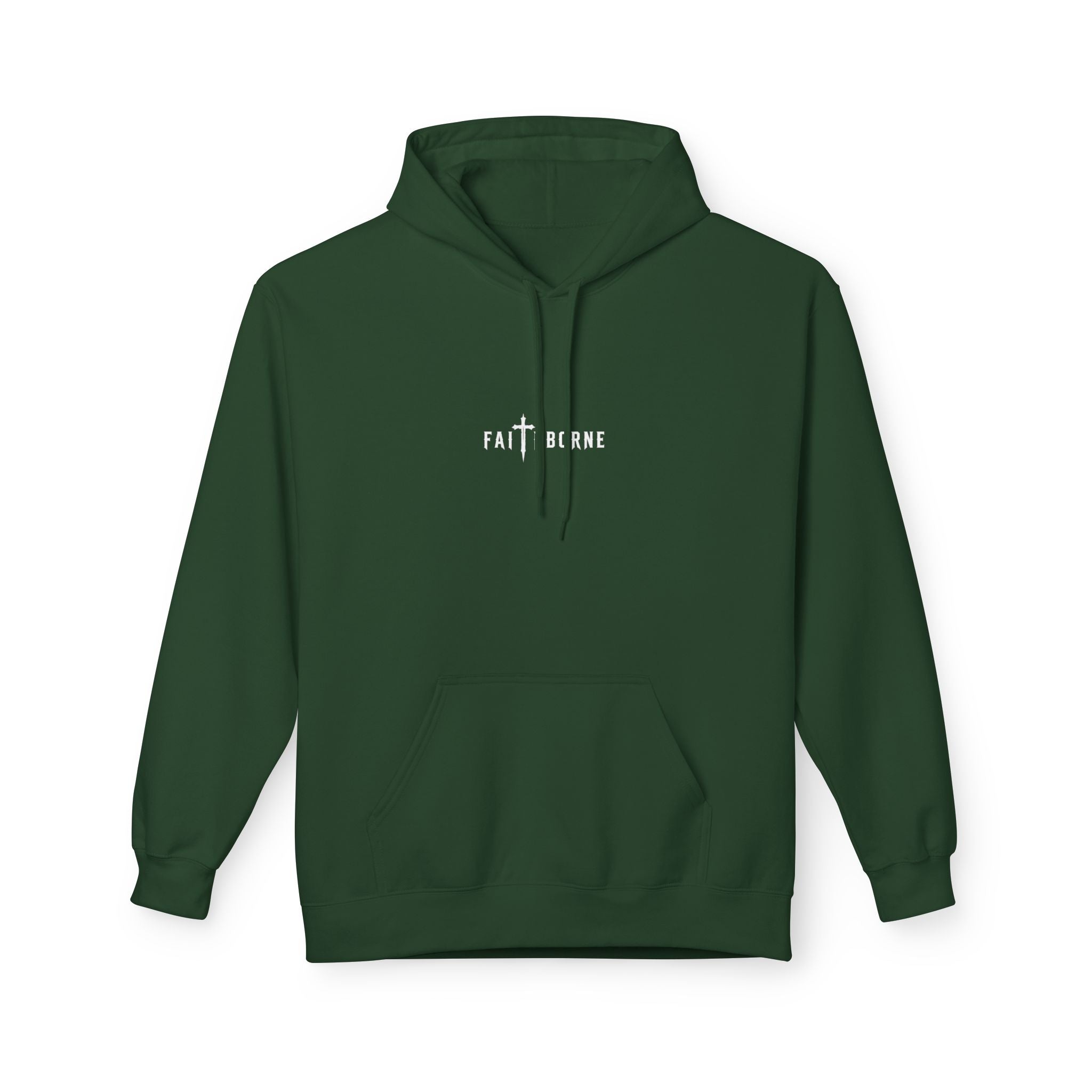 Christian Hoodie "She will not fail" Psalm 46:5 Cross & Crown of Thorns with Roses Design