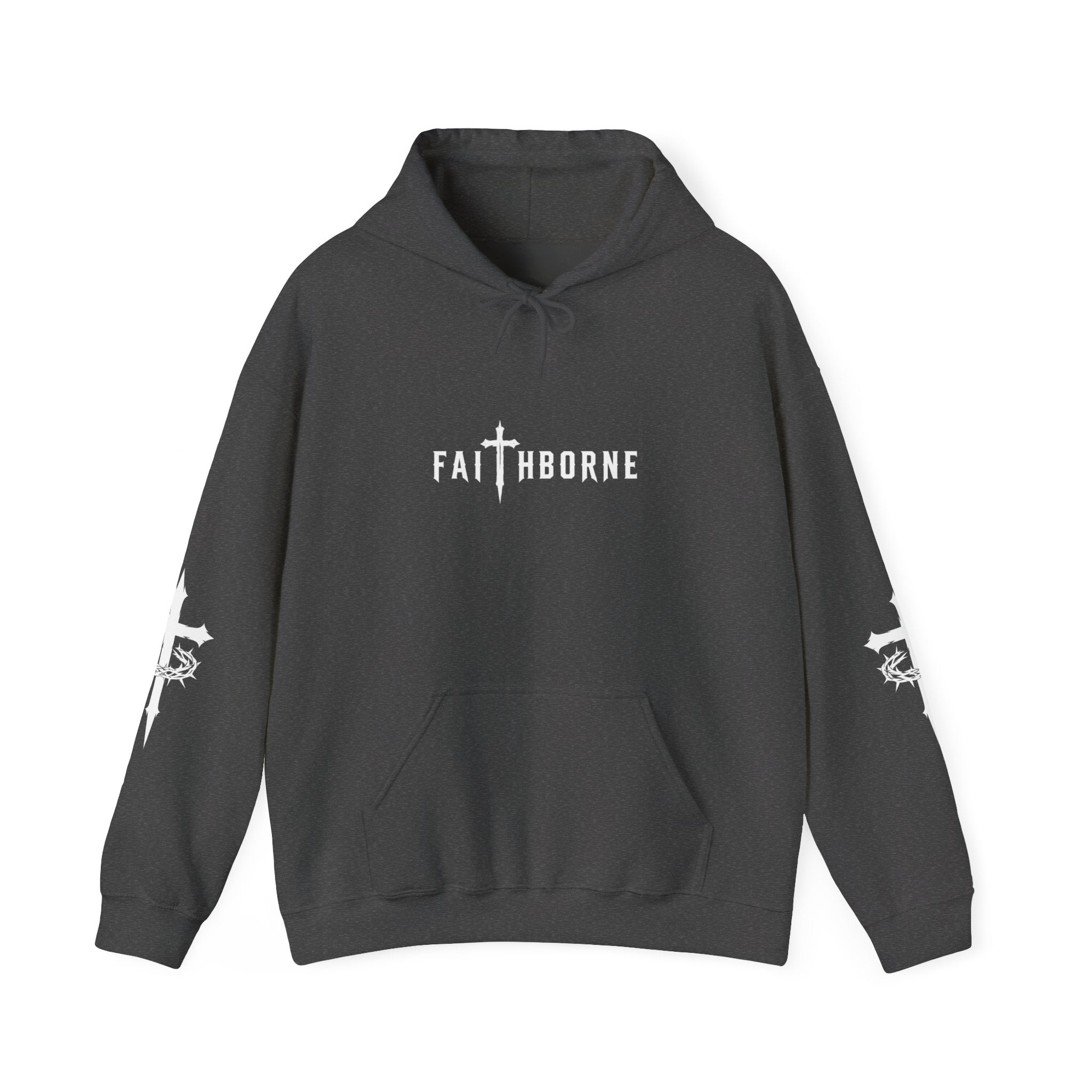 Faithborne "Carry Your Cross" Hoodie - Christian Faith Graphic Pullover