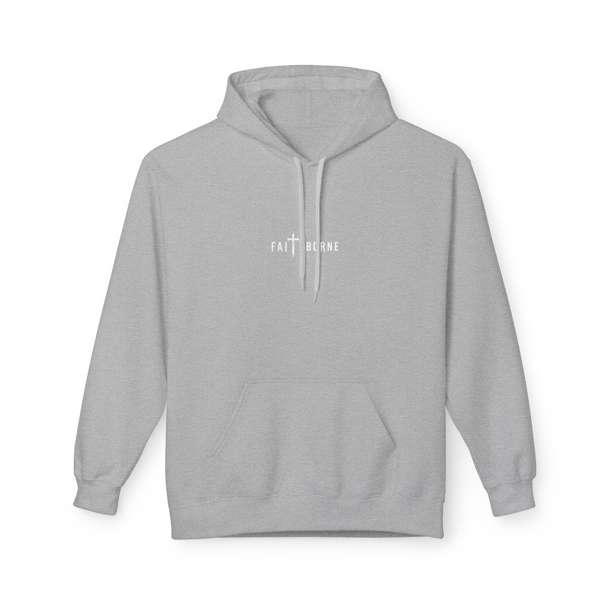 Christian Hoodie "She will not fail" Psalm 46:5 Cross & Crown of Thorns with Roses Design
