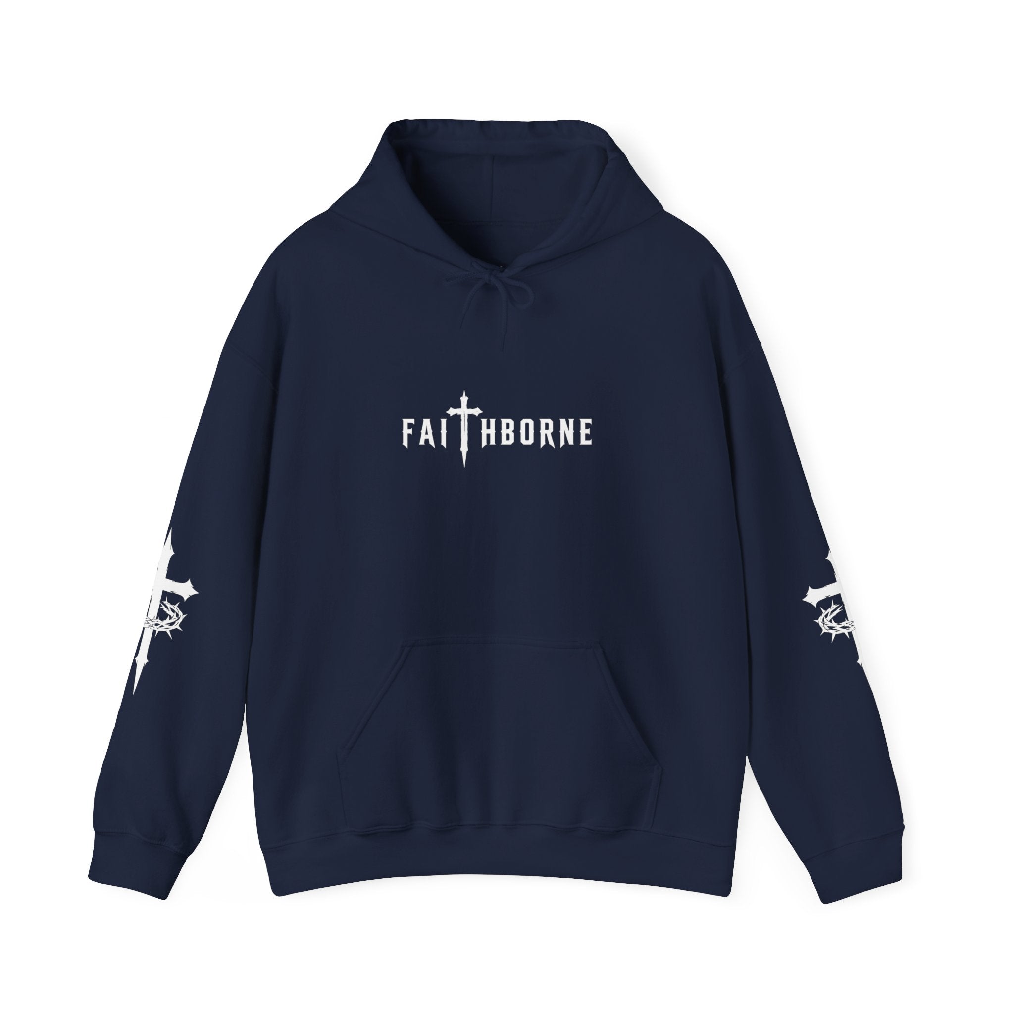 Faithborne "Carry Your Cross" Hoodie - Christian Faith Graphic Pullover