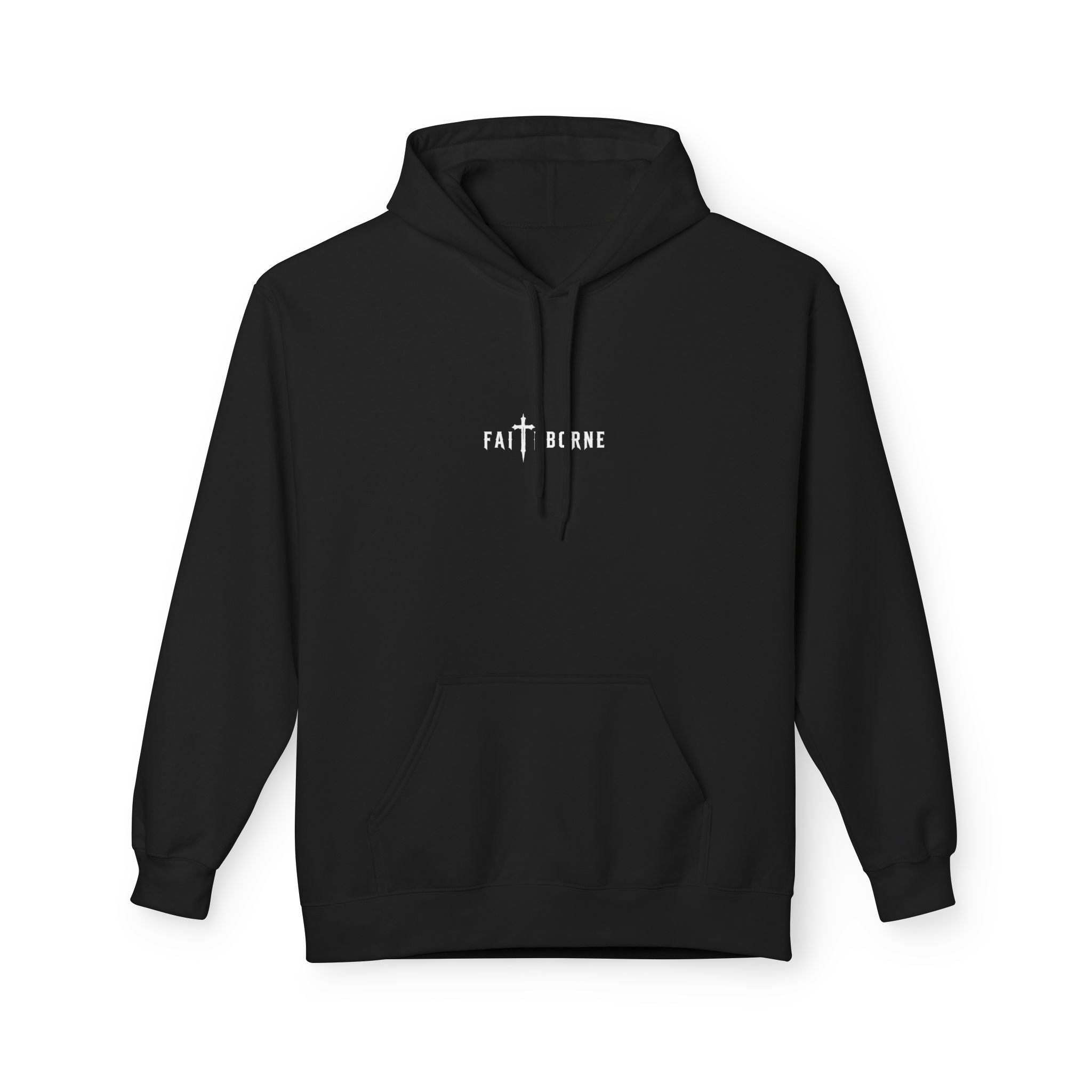 Christian Hoodie "She will not fail" Psalm 46:5 Cross & Crown of Thorns with Roses Design
