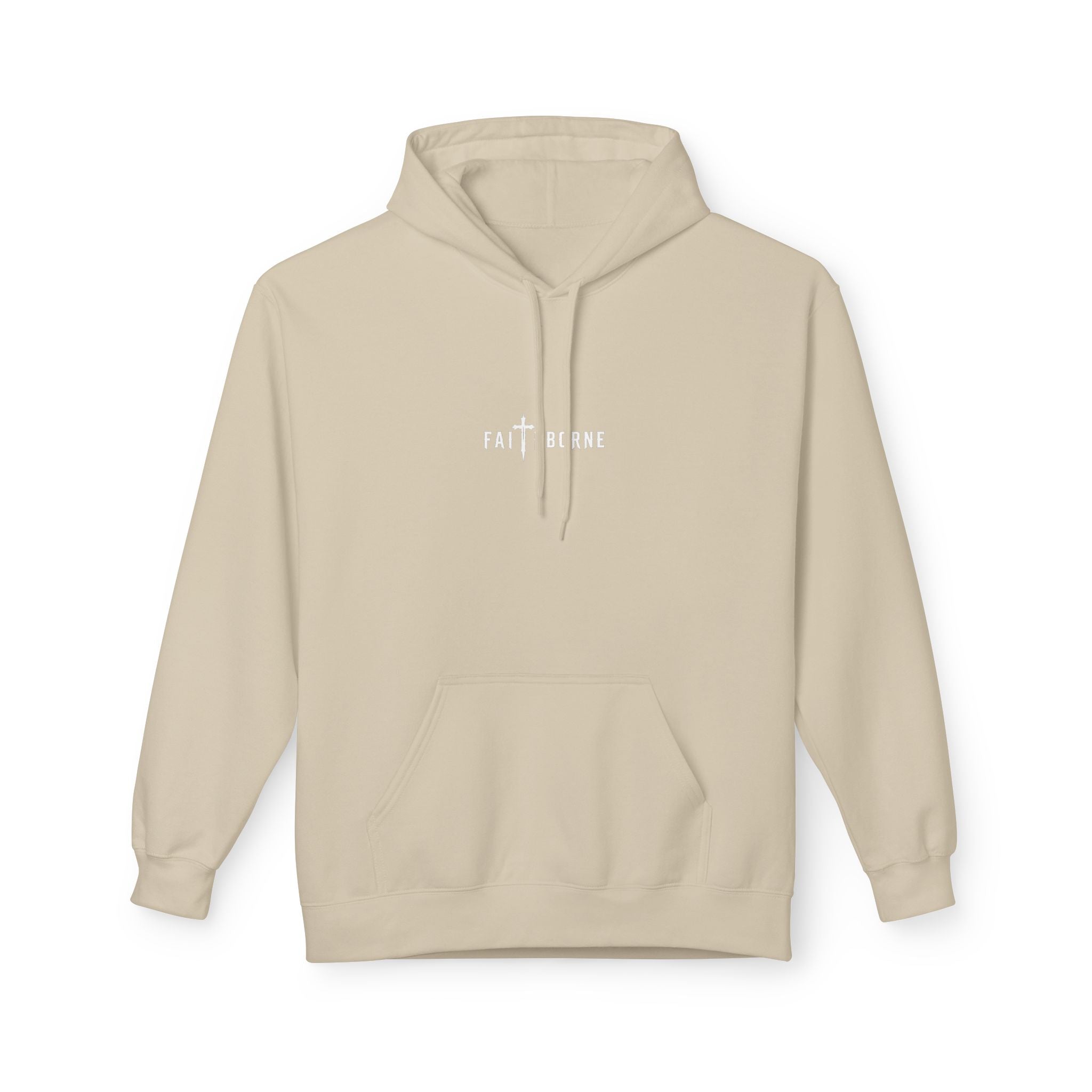 Christian Hoodie "She will not fail" Psalm 46:5 Cross & Crown of Thorns with Roses Design