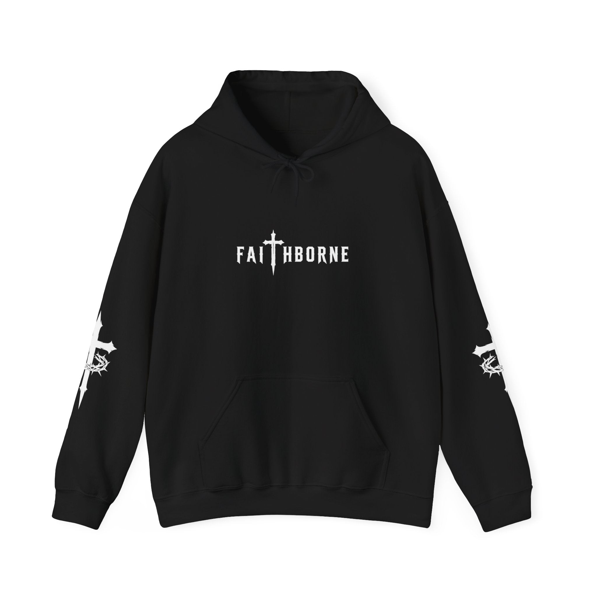 Faithborne "Carry Your Cross" Hoodie - Christian Faith Graphic Pullover